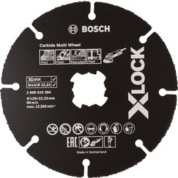 Bosch Disque à tronçonner Carbure Multiwheel Bosch XLock Ø125 22,23x1,0mm 11233 de Toolstation