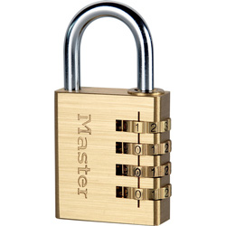 Master Lock Cadenas laiton à combinaison réglable Master Lock Aluminium 40mm - 11561 - de Toolstation