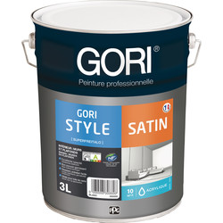 Gori Peinture intérieure GoriStyle blanc satin 3L - 14141 - de Toolstation