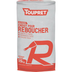 Toupret Enduit pour reboucher poudre R chantier Toupret 15kg *Exclu magasin* - 14270 - de Toolstation