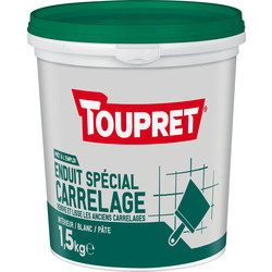 Toupret Enduit spécial carrelage chantier Toupret 1,5kg - 14300 - de Toolstation