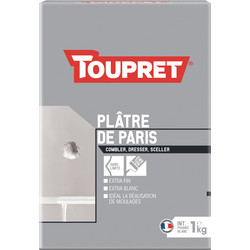 Toupret Plâtre de Paris poudre Toupret 1kg 14324 de Toolstation
