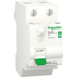 Schneider Electric Interrupteur différentiel embrochable Resi9 XE Schneider 63A - type A 14768 de Toolstation