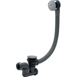 Wirquin Pro Vidage de baignoire a cable l700mm Wirquin Pro Siphon orientable - 14878 - de Toolstation