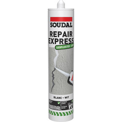 Soudal Mastic acrylique Repair Express Crépi Soudal 290ml Blanc - 15834 - de Toolstation