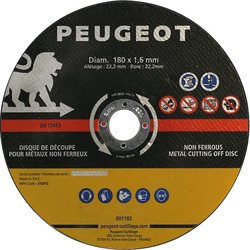 Peugeot Disque à tronçonner métaux non ferreux Peugeot Ø180x1,6x22,2 mm 21012 de Toolstation