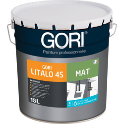 Gori Peinture façade GoriLitalo 4S mat 15L Blanc  *Exclu magasin* - 21450 - de Toolstation
