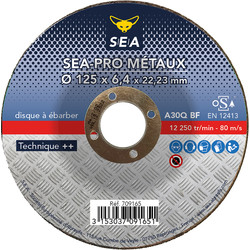 SEA Disque à ébarber métaux SEA PRO 125x6,4x22,23 mm - 22231 - de Toolstation