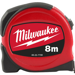 Milwaukee Mètre à ruban Slim Milwaukee 8m/25mm - 22499 - de Toolstation