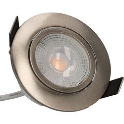 Arlux Spot encastré LED orientable et gradable Ø 82mm SPT202 Arlux Acier - 5W - 400lm - 4000K - 22949 - de Toolstation