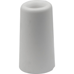 Dulimex Butoir caoutchouc blanc H. 75mm - 23147 - de Toolstation