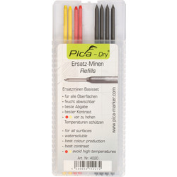Pica Recharge pour crayons Pica Assortis 8 pièces - 28165 - de Toolstation