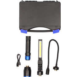 Arlux Mallette lampe rechargeable 3 têtes interchangeables BX3in1/ Arlux 9W/650-480-220lm 29398 de Toolstation