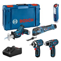 Bosch Pack 5 machines sans fil Bosch 0615990N1D 12V 2Ah Li-ion 29956 de Toolstation