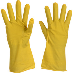 Cerva Gants de ménage caoutchouc jaune 10/XL - 30022 - de Toolstation