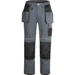 Raaco Pantalon de travail Urban + protège-genoux Portwest 46 gris/noir - 30613 - de Toolstation