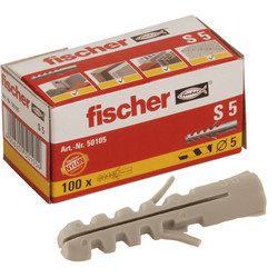Fischer 542449 Chevilles SX avec vis 8 x 40 mm pour mur plein et brique  perforée : : Bricolage