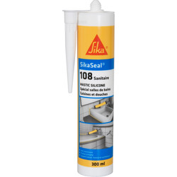 SIKA Mastic silicone Sanitaire Sikaseal 108 300ml Blanc - 31841 - de Toolstation