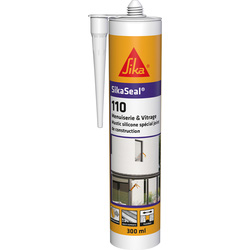 Sika Mastic silicone menuiserie & vitrage SikaSeal 110 - SNJF 300ml Anthracite - 33356 - de Toolstation