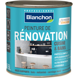 Blanchon Peinture de rénovation satinée Cuisine & Bains Blanchon 0,5L Blanc *Dispo 48h* - 33980 - de Toolstation