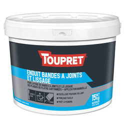 Toupret Enduit Bandes à joints & Lissage en pâte Toupret 15kg *Exclu magasin* - 41634 - de Toolstation