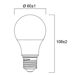 Ampoule LED ToLEDo GLS A60 B22 Sylvania