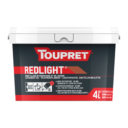 Toupret Enduit allégé de rebouchage et lissage en pâte Redlight Toupret 4L - 44184 - de Toolstation