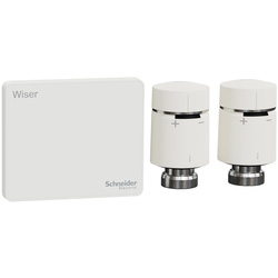 Schneider Electric Kit 2 vannes thermostatiques connectées Wiser Schneider  45434 de Toolstation