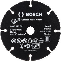 Bosch Disque à tronçonner carbure Speed Bosch multi-matériaux Ø76x10mm 45648 de Toolstation