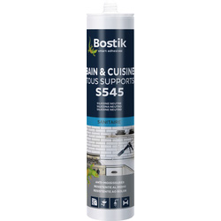 Bostik Mastic silicone neutre bain & cuisine S545 Bostik 300ml Blanc 48164 de Toolstation