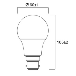 Ampoule LED ToLEDo GLS A60 B22 Sylvania
