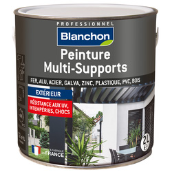Blanchon Peinture extérieure multi-supports satinée Blanchon 2L Noir RAL9005 *Dispo 48h* - 49687 - de Toolstation