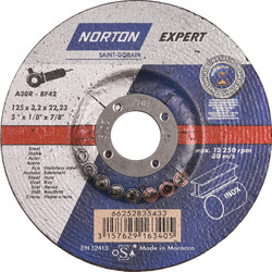 Norton Disque à tronçonner Norton Expert acier/inox 125x22,23x3,2mm - 50829 - de Toolstation