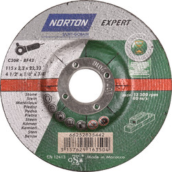 Norton Disque à tronçonner Norton Expert pierre 115 22,23x3,2mm 51406 de Toolstation