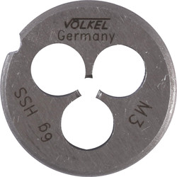 Volkel Filière ronde métrique Volkel HSS M3x0,50mm 54032 de Toolstation