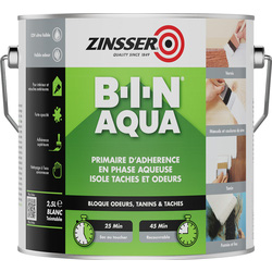 Zinsser Primaire d'accrochage isolant B-I-N Aqua Zinsser 2,5L 54327 de Toolstation