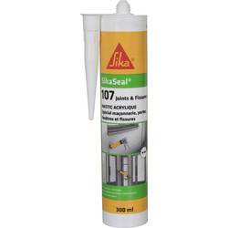 SIKA Mastic acrylique Sikaseal 107 joints et fissures 300ml - Blanc - 56200 - de Toolstation