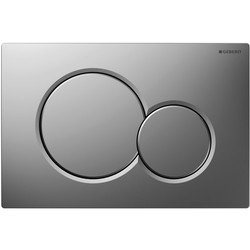 Plieger Plaque de commande double Geberit Chrome mat - 57579 - de Toolstation