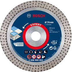 BOSCH Disque diamant Expert HardCeramic Bosch Ø76x10x1,9mm - 58053 - de Toolstation