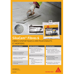 Fibres micro-synthétiques 6 SikaCem