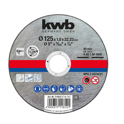 KWB Disque à tronçonner KWB 125x22,23x1mm 60071 de Toolstation