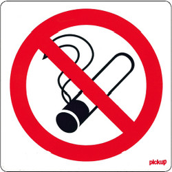 Pictogramme interdiction Interdiction de fumer 100x100mm - 61403 - de Toolstation