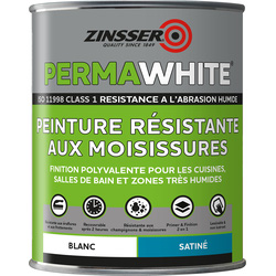 Zinsser Peinture intérieure locaux humides Perma-White satin Zinsser 1L Blanc 62465 de Toolstation