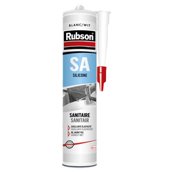 Rubson Mastic silicone sanitaire SA Rubson 300ml blanc - 65921 - de Toolstation
