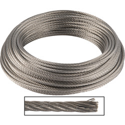 Dulimex Câble en acier inox 4mm x 25m - 68753 - de Toolstation