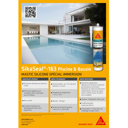 Mastic silicone neutre SikaSeal-163 Piscine & Bassin