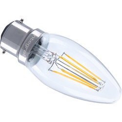 Integral LED Ampoule flamme à filament LED B22 Integral 4W 470lm 2700K - 72635 - de Toolstation