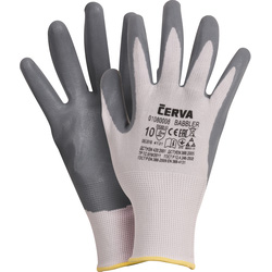 Cerva Gants de précision nylon/nitrile gris clair Cerva Taille 10 - 72966 - de Toolstation