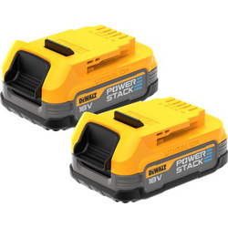 Dewalt Pack de 2 batteries Powerstack XR 18V Dewalt 1,7Ah - DCBP034E2-XJ - 75564 - de Toolstation