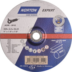 Norton Disque à tronçonner Norton Expert acier/inox 230x22,3x3,2mm - 77853 - de Toolstation